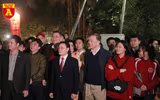 Đoàn nghi lễ Công an nhân dân biểu diễn chào mừng Kỷ niệm 75 năm ngày thành lập Quân đội nhân dân Việt Nam